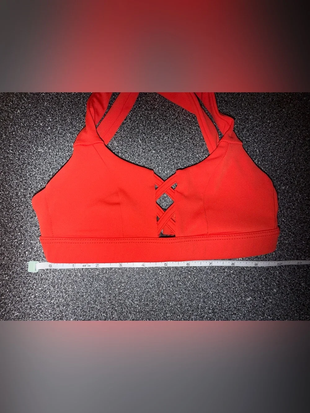 Five the Label Red 2 Piece Dance Set, Bra Top and Pants Size Youth X-Large